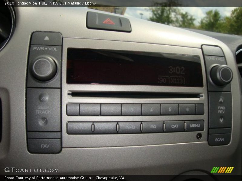 Navy Blue Metallic / Ebony 2010 Pontiac Vibe 1.8L