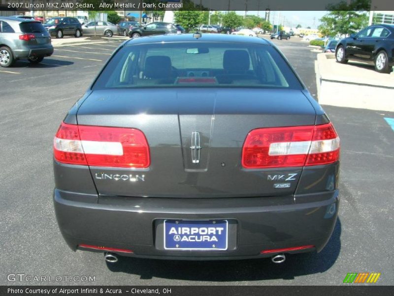 Alloy Metallic / Dark Charcoal 2007 Lincoln MKZ AWD Sedan