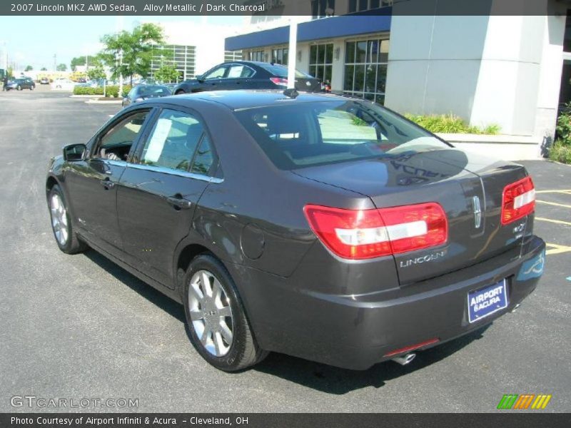 Alloy Metallic / Dark Charcoal 2007 Lincoln MKZ AWD Sedan