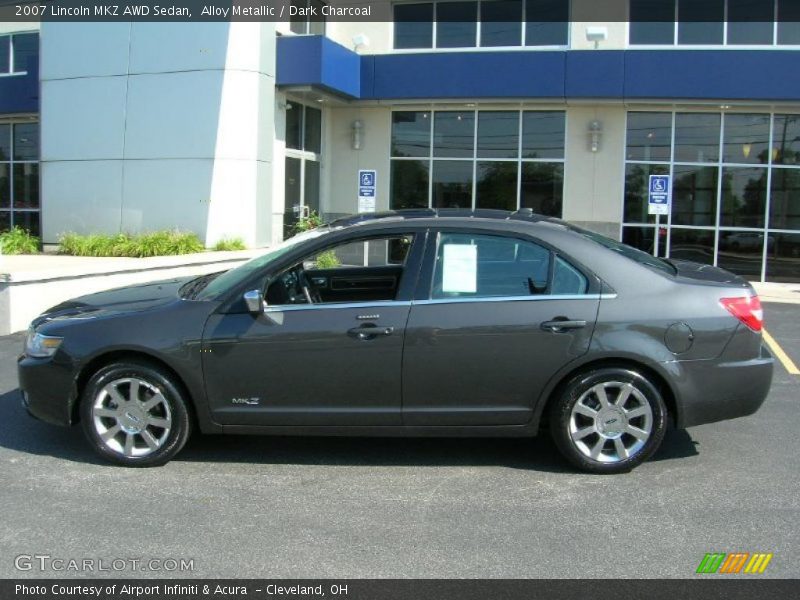 Alloy Metallic / Dark Charcoal 2007 Lincoln MKZ AWD Sedan