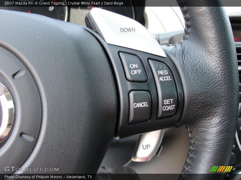 Crystal White Pearl / Sand Beige 2007 Mazda RX-8 Grand Touring