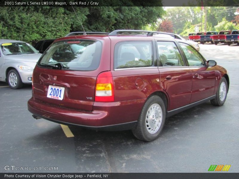 Dark Red / Gray 2001 Saturn L Series LW300 Wagon