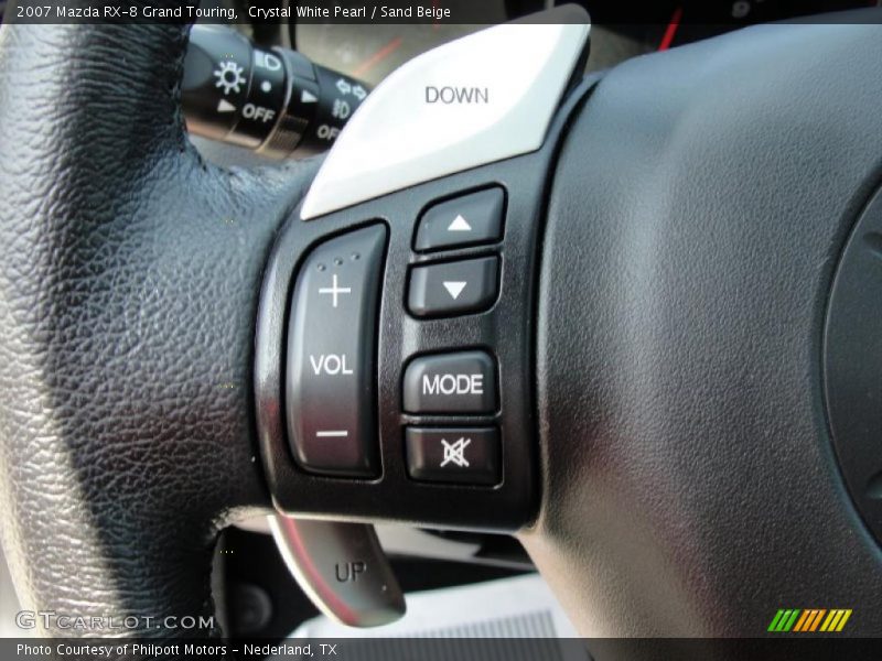 Crystal White Pearl / Sand Beige 2007 Mazda RX-8 Grand Touring