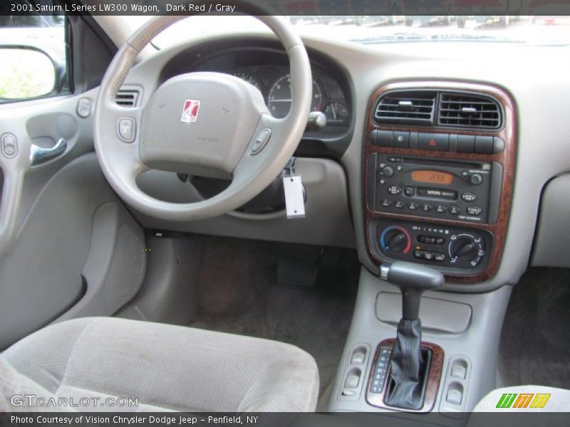 Dark Red / Gray 2001 Saturn L Series LW300 Wagon