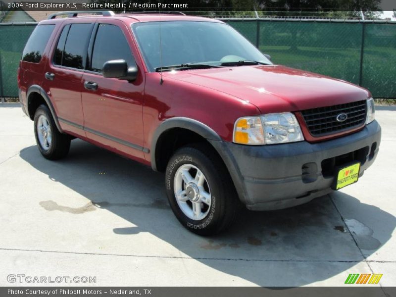 Redfire Metallic / Medium Parchment 2004 Ford Explorer XLS