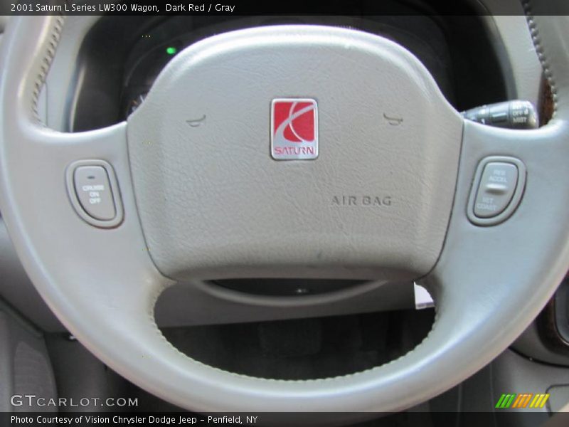Dark Red / Gray 2001 Saturn L Series LW300 Wagon