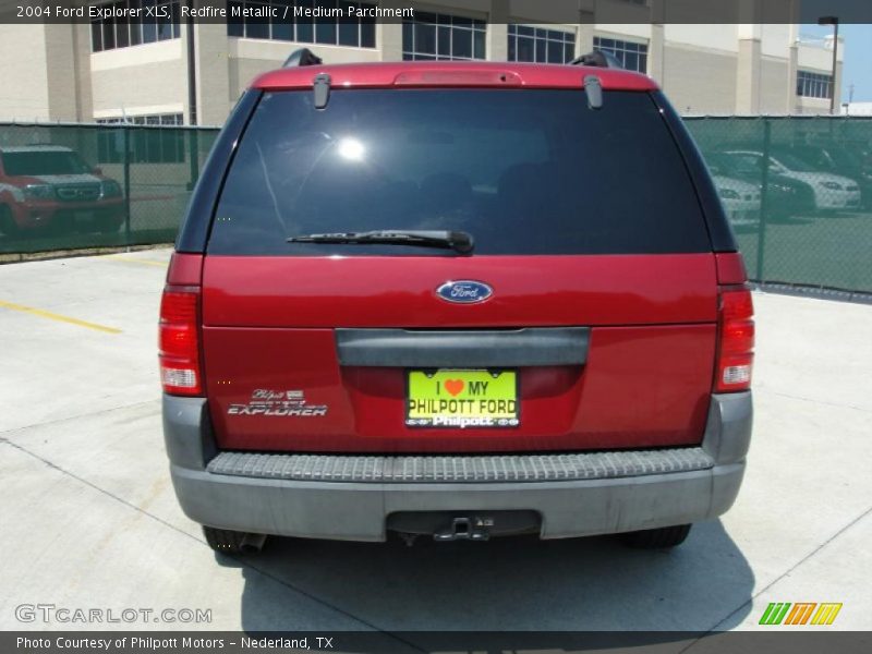 Redfire Metallic / Medium Parchment 2004 Ford Explorer XLS