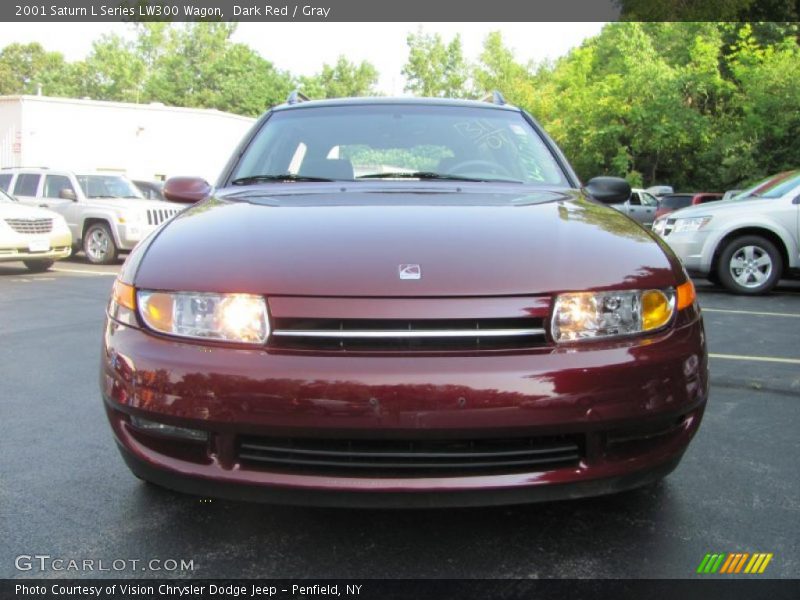 Dark Red / Gray 2001 Saturn L Series LW300 Wagon