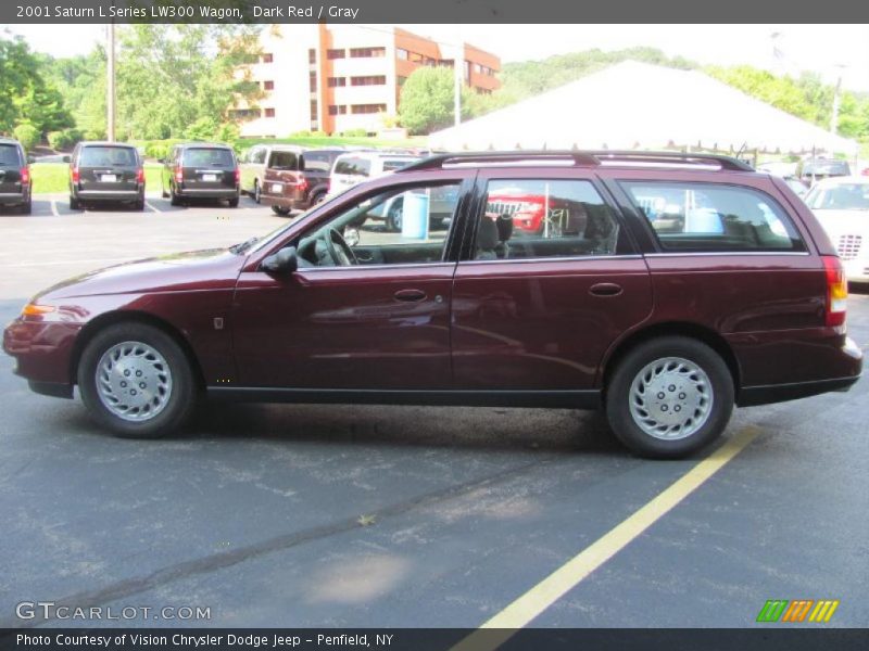 Dark Red / Gray 2001 Saturn L Series LW300 Wagon