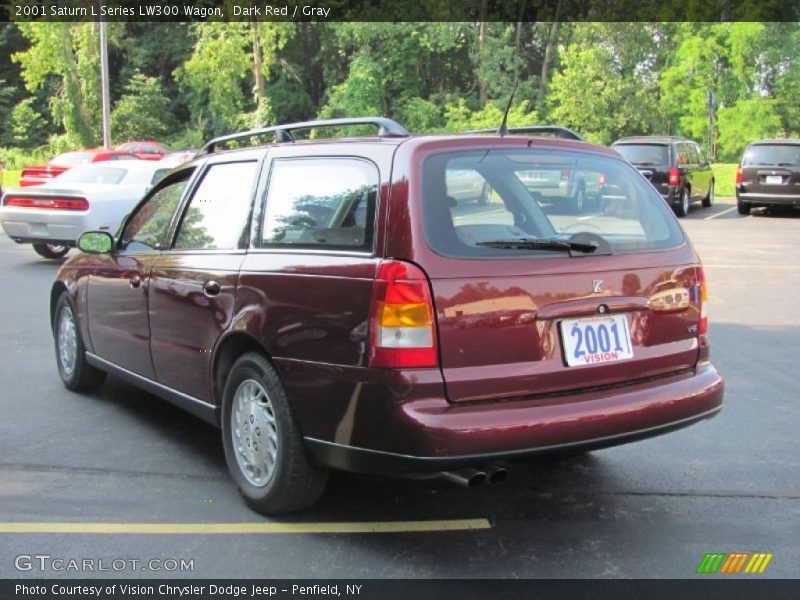 Dark Red / Gray 2001 Saturn L Series LW300 Wagon