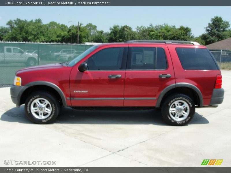 Redfire Metallic / Medium Parchment 2004 Ford Explorer XLS