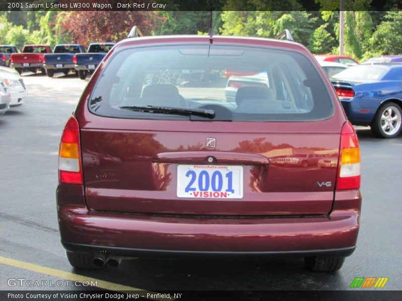 Dark Red / Gray 2001 Saturn L Series LW300 Wagon