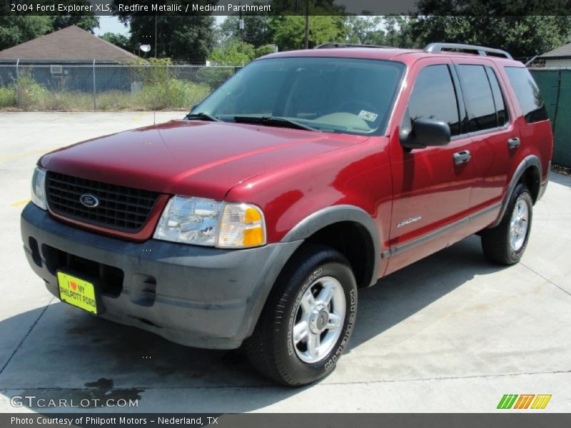 Redfire Metallic / Medium Parchment 2004 Ford Explorer XLS