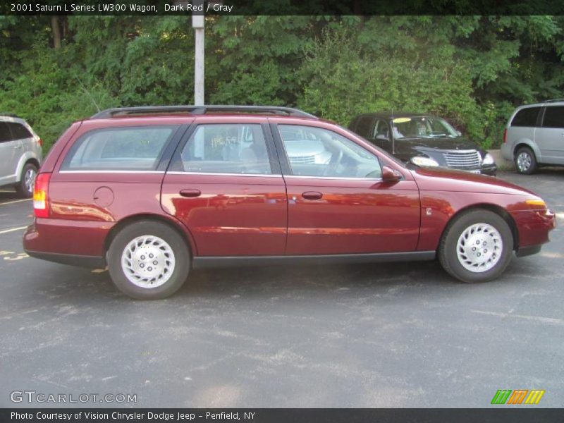 Dark Red / Gray 2001 Saturn L Series LW300 Wagon