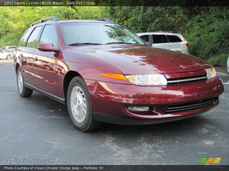 Dark Red / Gray 2001 Saturn L Series LW300 Wagon
