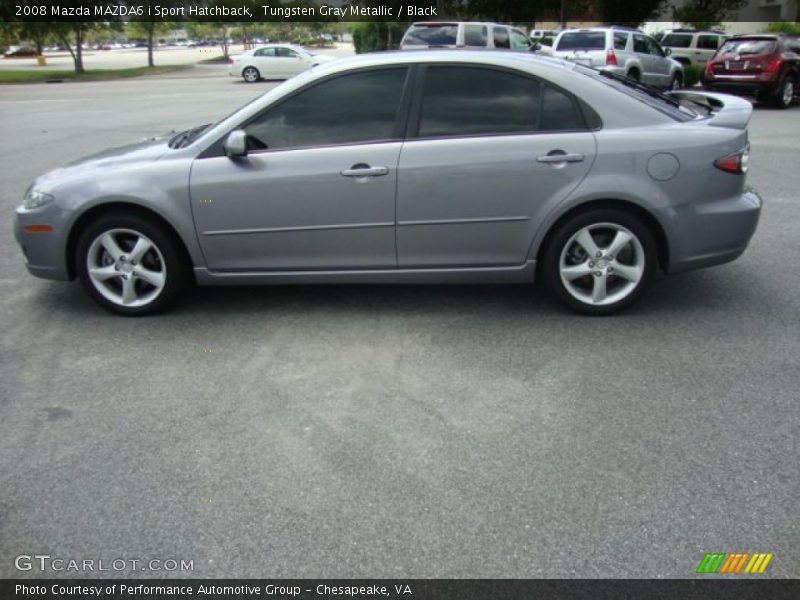Tungsten Gray Metallic / Black 2008 Mazda MAZDA6 i Sport Hatchback