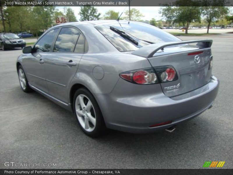 Tungsten Gray Metallic / Black 2008 Mazda MAZDA6 i Sport Hatchback