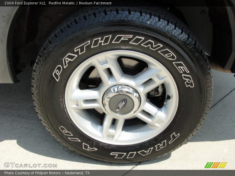Redfire Metallic / Medium Parchment 2004 Ford Explorer XLS