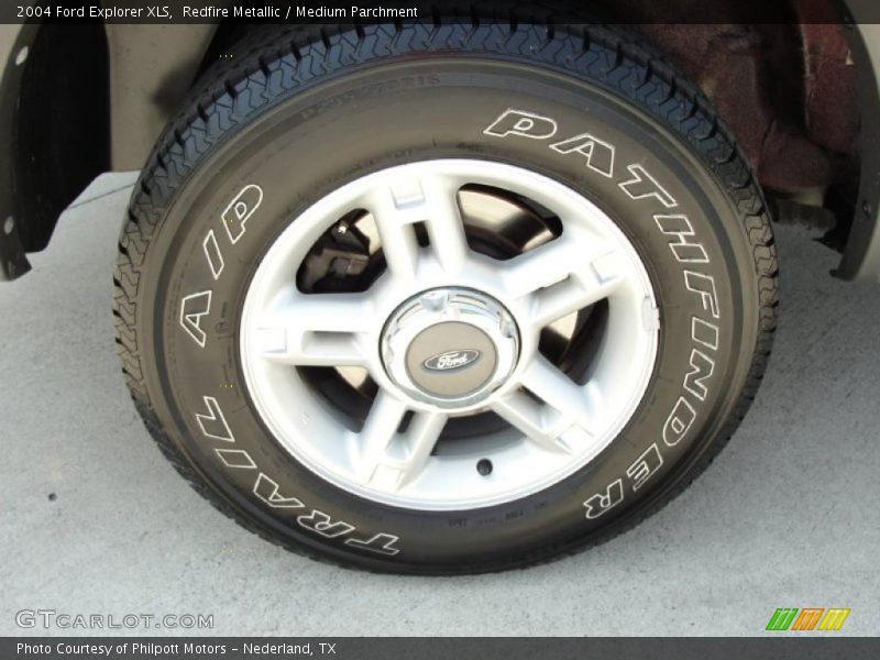 Redfire Metallic / Medium Parchment 2004 Ford Explorer XLS