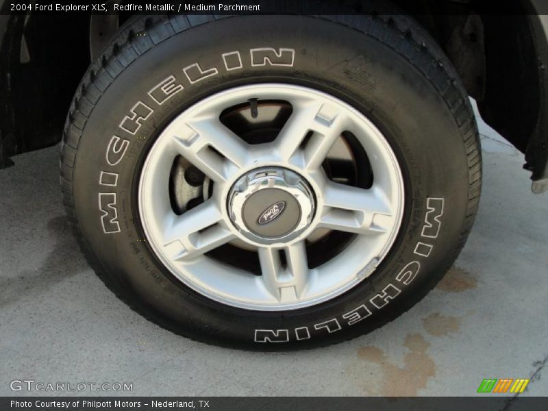 Redfire Metallic / Medium Parchment 2004 Ford Explorer XLS