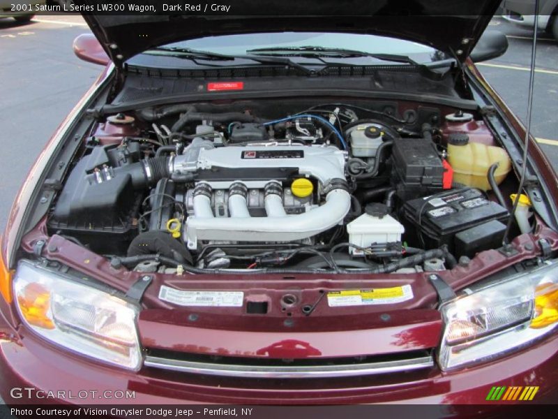 Dark Red / Gray 2001 Saturn L Series LW300 Wagon
