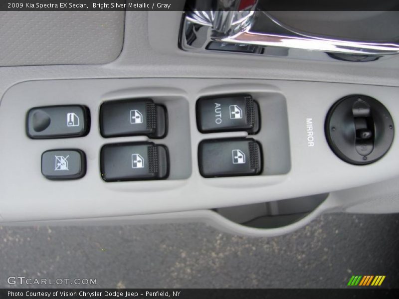 Bright Silver Metallic / Gray 2009 Kia Spectra EX Sedan