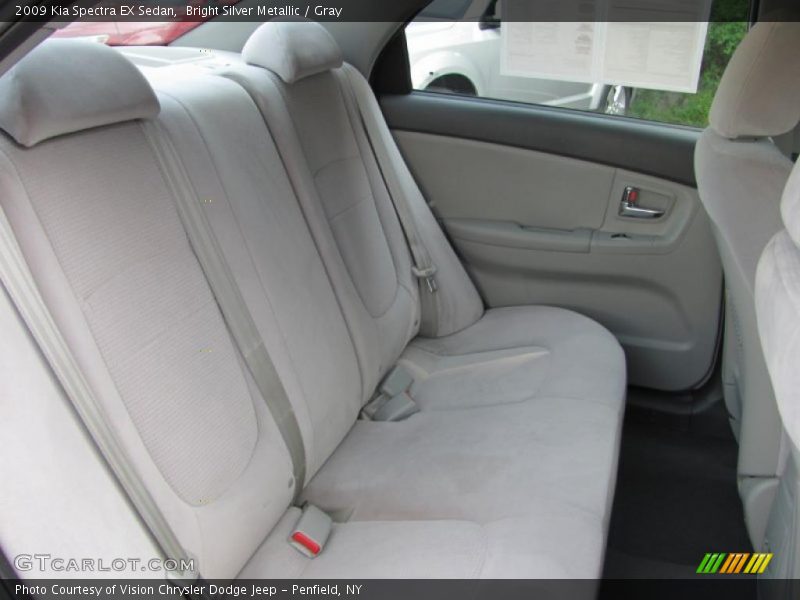 Bright Silver Metallic / Gray 2009 Kia Spectra EX Sedan