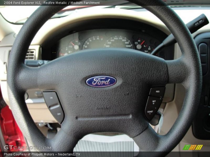 Redfire Metallic / Medium Parchment 2004 Ford Explorer XLS