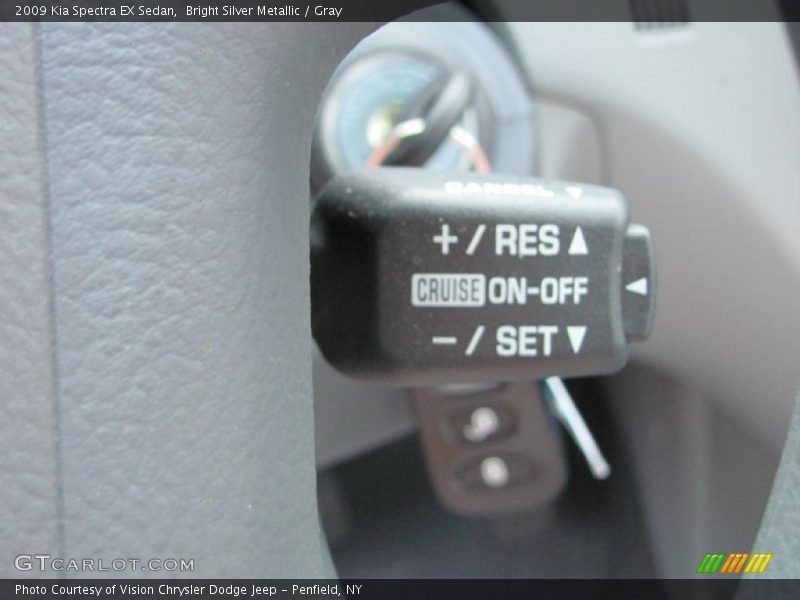 Bright Silver Metallic / Gray 2009 Kia Spectra EX Sedan