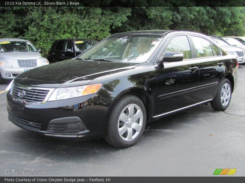 Ebony Black / Beige 2010 Kia Optima LX