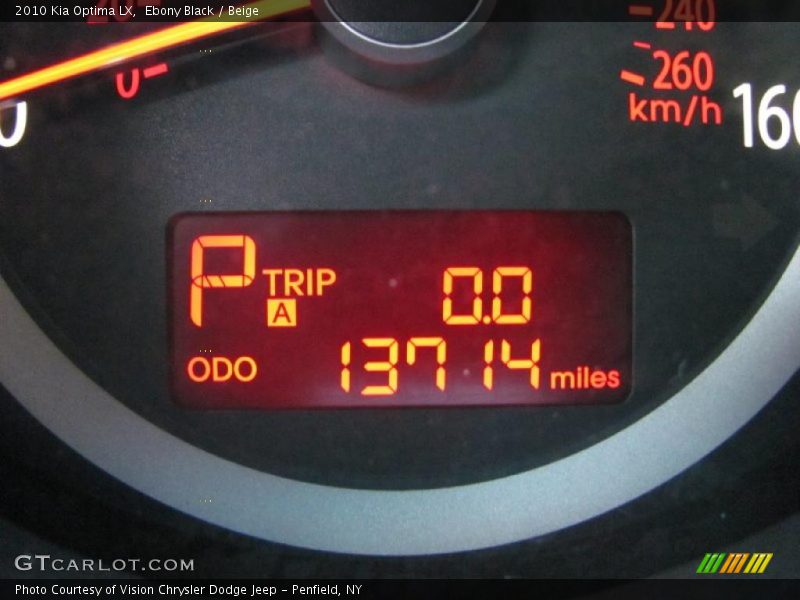 Ebony Black / Beige 2010 Kia Optima LX