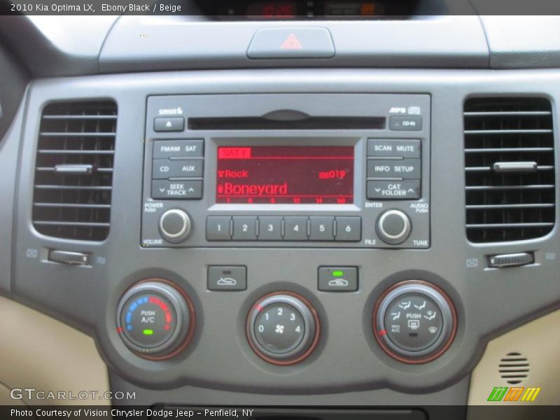 Ebony Black / Beige 2010 Kia Optima LX