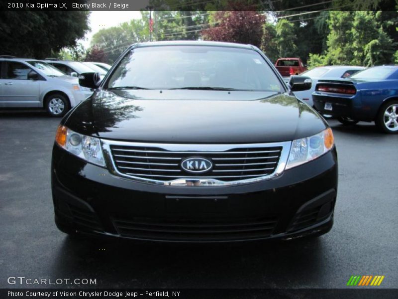 Ebony Black / Beige 2010 Kia Optima LX