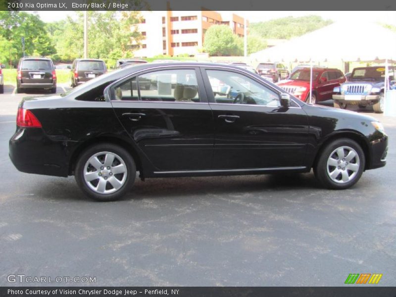 Ebony Black / Beige 2010 Kia Optima LX