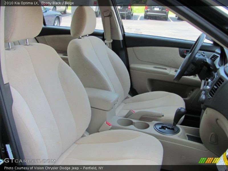 Ebony Black / Beige 2010 Kia Optima LX