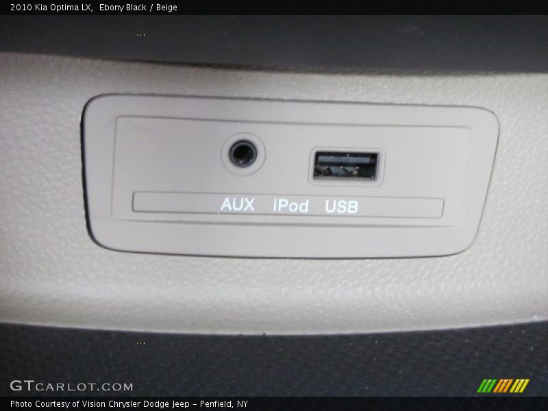 Ebony Black / Beige 2010 Kia Optima LX