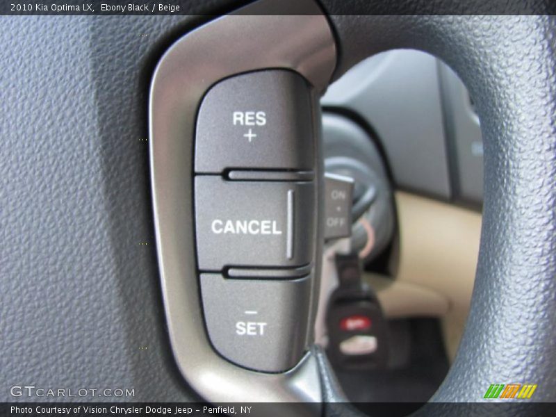 Ebony Black / Beige 2010 Kia Optima LX