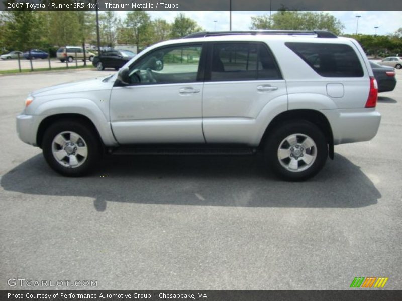 Titanium Metallic / Taupe 2007 Toyota 4Runner SR5 4x4