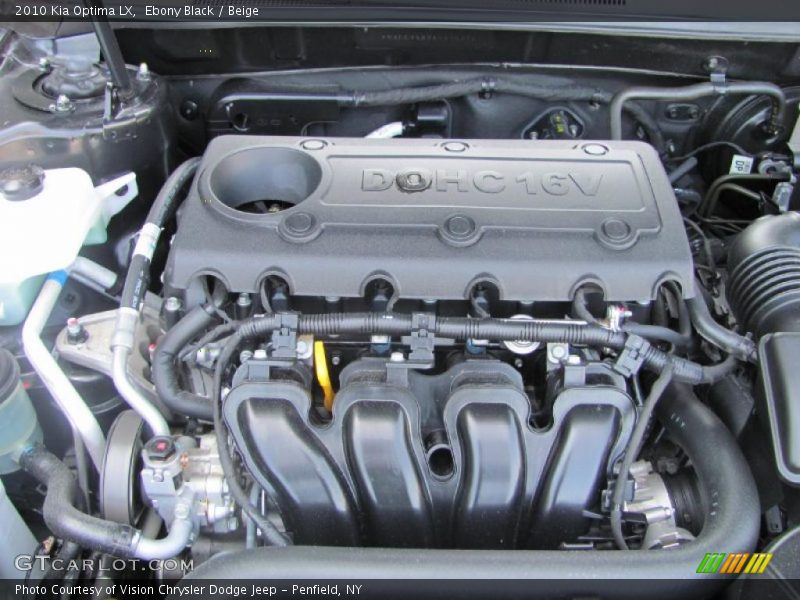 Ebony Black / Beige 2010 Kia Optima LX