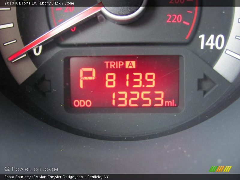 Ebony Black / Stone 2010 Kia Forte EX
