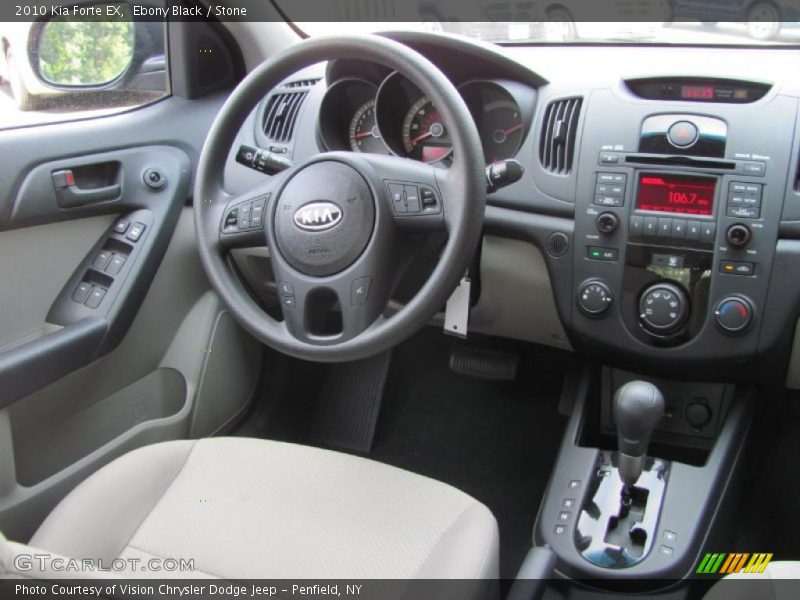 Ebony Black / Stone 2010 Kia Forte EX