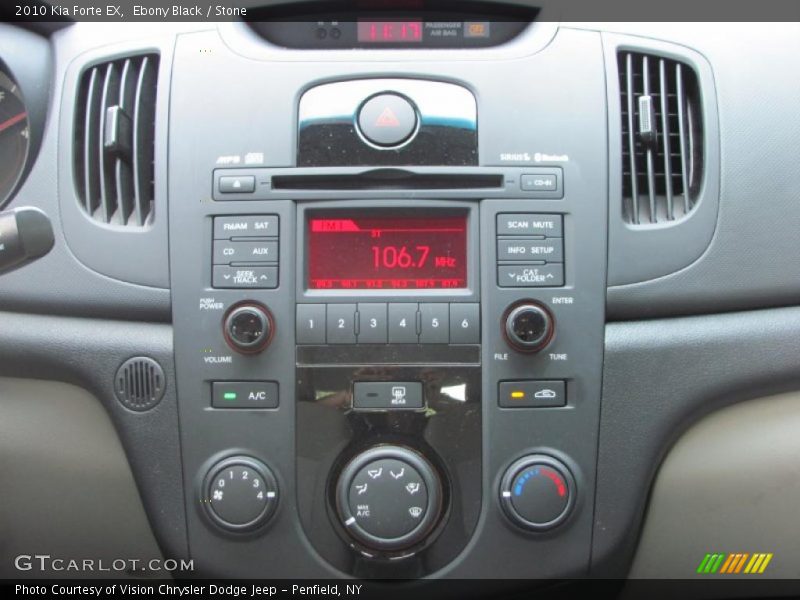 Ebony Black / Stone 2010 Kia Forte EX