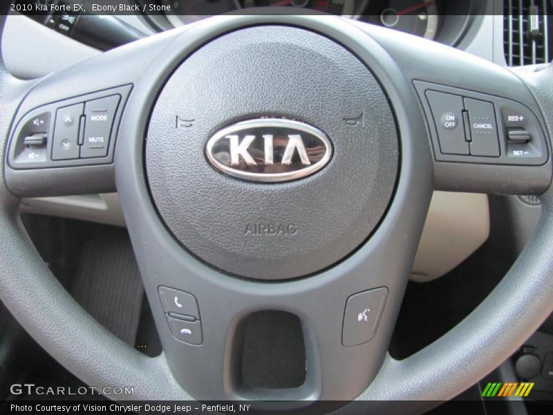 Ebony Black / Stone 2010 Kia Forte EX