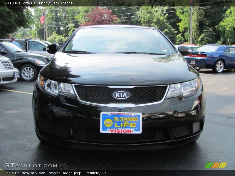 Ebony Black / Stone 2010 Kia Forte EX