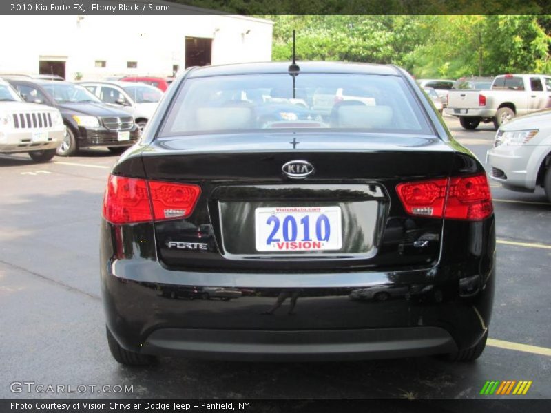 Ebony Black / Stone 2010 Kia Forte EX