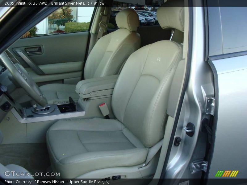 Brilliant Silver Metallic / Willow 2005 Infiniti FX 35 AWD