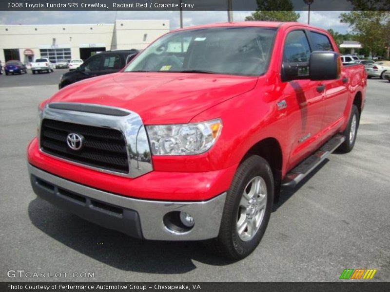 Radiant Red / Graphite Gray 2008 Toyota Tundra SR5 CrewMax