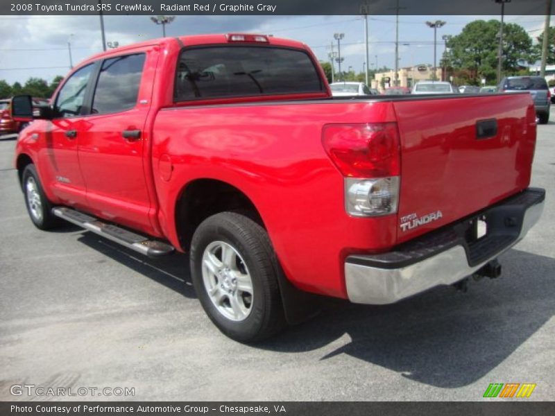 Radiant Red / Graphite Gray 2008 Toyota Tundra SR5 CrewMax