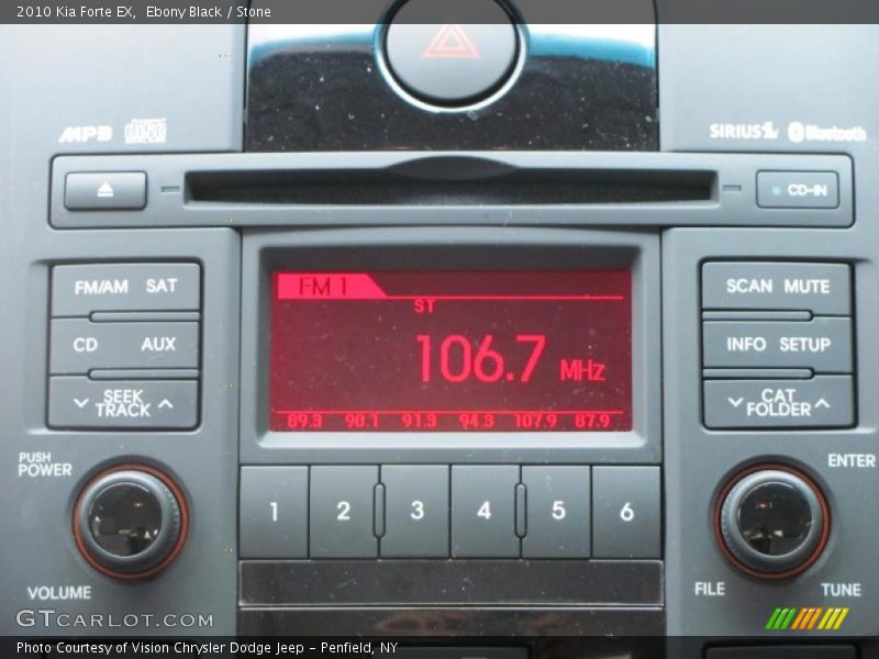 Ebony Black / Stone 2010 Kia Forte EX