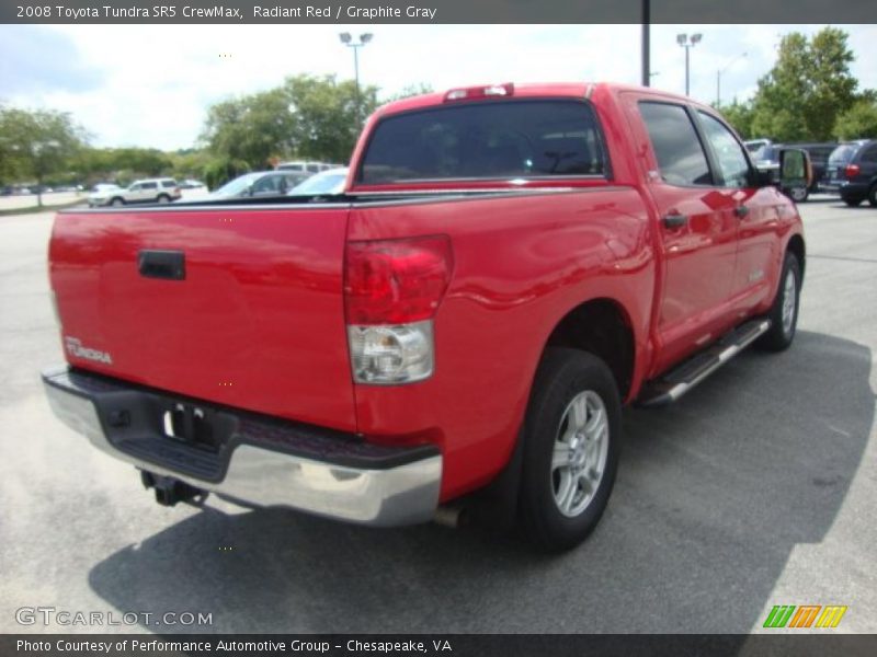Radiant Red / Graphite Gray 2008 Toyota Tundra SR5 CrewMax
